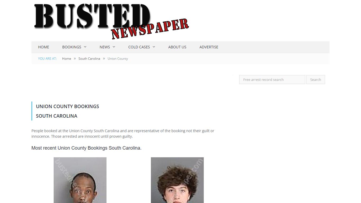 Union County, SC Mugshots - BUSTEDNEWSPAPER.COM